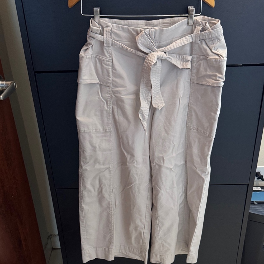 Chico's Cream Tie-Waist Maxi Skirt